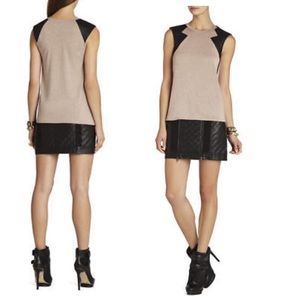 BCBGMAXAZRIA Selby Top Contrast-Sleeve